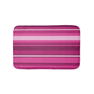 Tapete De Banheiro Fuschia stripes
