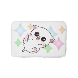 Tapete De Banheiro Gatinho do tempo de borracha