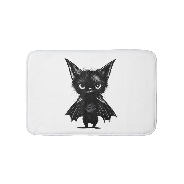 Tapete De Banheiro Gatinho Preto, Grumpy, Do Dia Das Bruxas (frente)