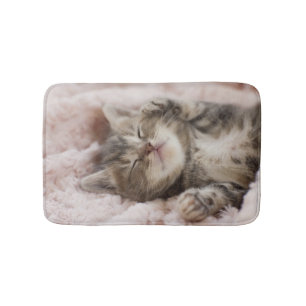 Tapete De Banheiro Gatinho sonolento