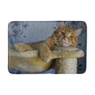 Tapete De Banheiro Gato de relaxamento