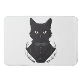 Tapete De Banheiro Gato Negro Encantado de Salem