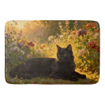 Gato Preto nas Flores I