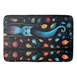 Tapete De Banheiro Gatos azuis