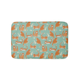 Tapete De Banheiro Gatos Laranja Ruins Que Batem As Coisas Sobre O Pa