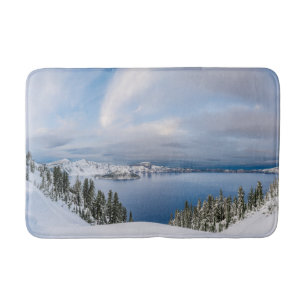 Tapete De Banheiro Gelo e neve Crater Lake Oregon