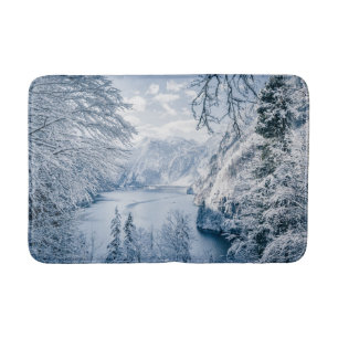 Tapete De Banheiro Gelo e neve Lago Königssee, Alemanha