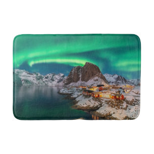 Tapete De Banheiro Gelo e neve Luzes Nortes, Noruega