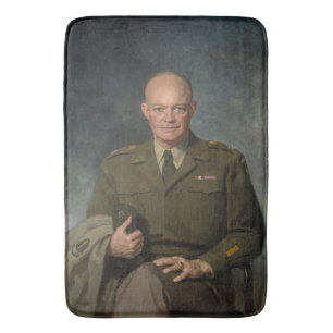 Tapete De Banheiro General Dwight Eisenhower 5 Star - Retrato Pintado