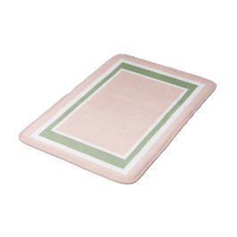 Tapete De Banheiro Geométrico Rosa Sage Verde