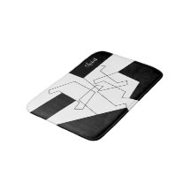 Geométrico Tendência Preto e Branco Personalizado