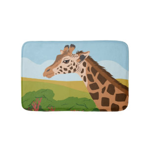 Tapete De Banheiro Girafa