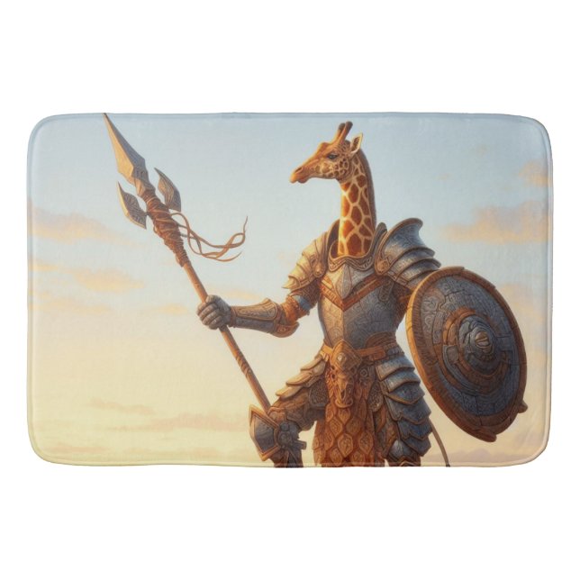 Tapete De Banheiro Giraffe guerreiro (Frente)