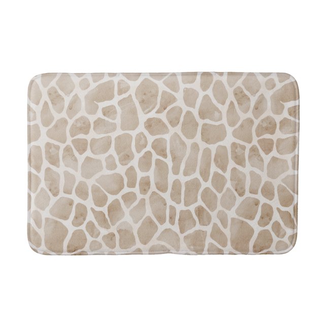 Tapete De Banheiro Giraffe Impressão Bath Mat (Frente)