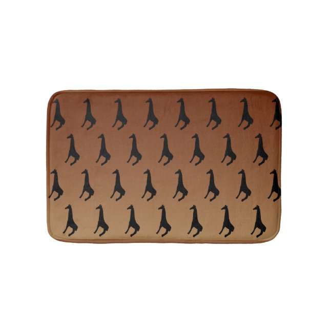 Tapete De Banheiro Giraffe Silhouette Pattern (frente)