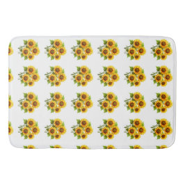 Tapete De Banheiro Girassol Clássico de Bócio Cinto-Rústico