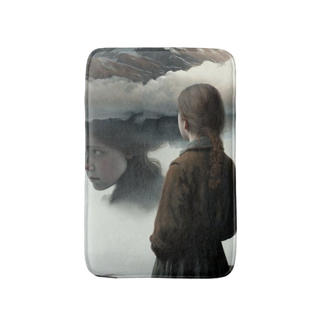 Tapete De Banheiro Girl with clouds (Frente Vertical)