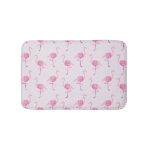Tapete De Banheiro Girly Flamingo Pink Watercolor Pattern