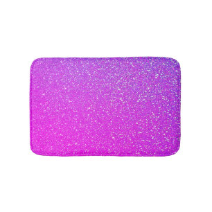Tapete De Banheiro Glitter Púrpura Cor-de-Ombre Colorida
