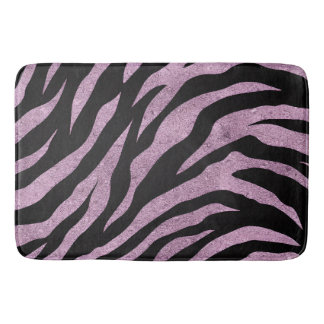 Tapete De Banheiro Glittery Zebra Stripes Pattern