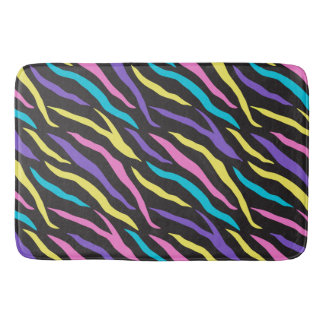 Tapete De Banheiro Glittery Zebra Stripes Pattern