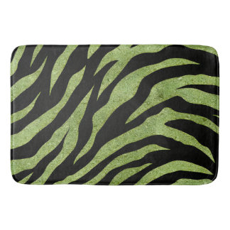 Tapete De Banheiro Glittery Zebra Stripes Pattern