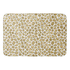 Tapete De Banheiro Glitzy Glam Dourada Glitter Leopardo