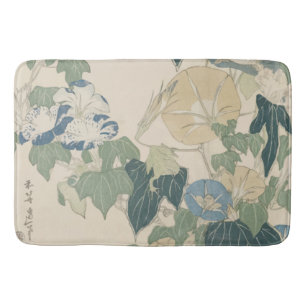 Tapete De Banheiro Glórias da Manhã em Flores e Buds por Hokusai