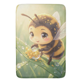 Tapete De Banheiro Goldene Hummel im Blütentanz.8