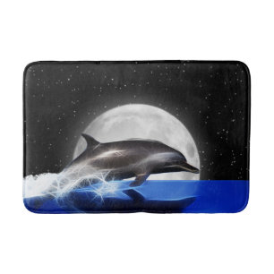 Tapete De Banheiro Golfinho e lua de salto