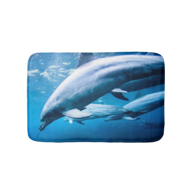 Tapete De Banheiro Golfinhos subaquáticos (frente)