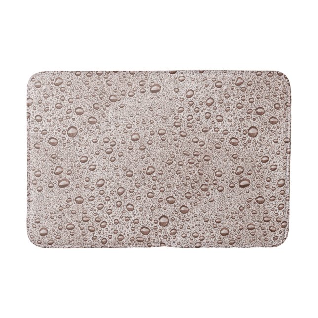 Tapete De Banheiro Gotas de água da Sepia (Frente)