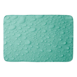 Tapete De Banheiro Gotas de Água na Banheira Azul
