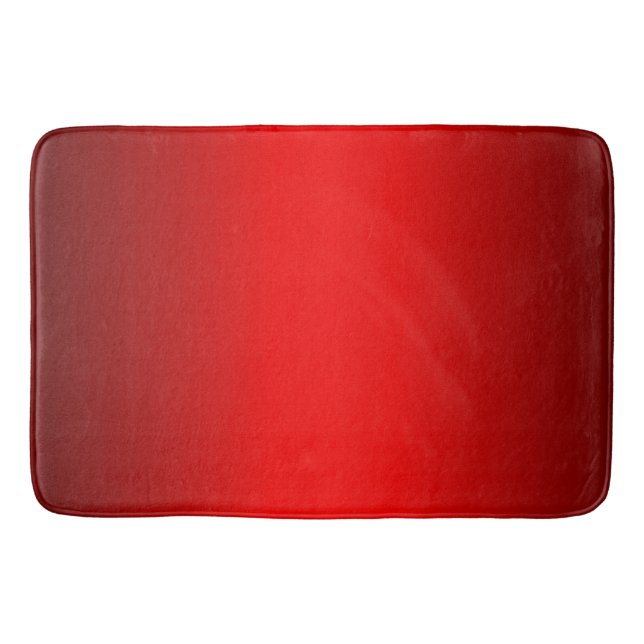 Tapete De Banheiro Gradiente Vermelho Elegante (Frente)