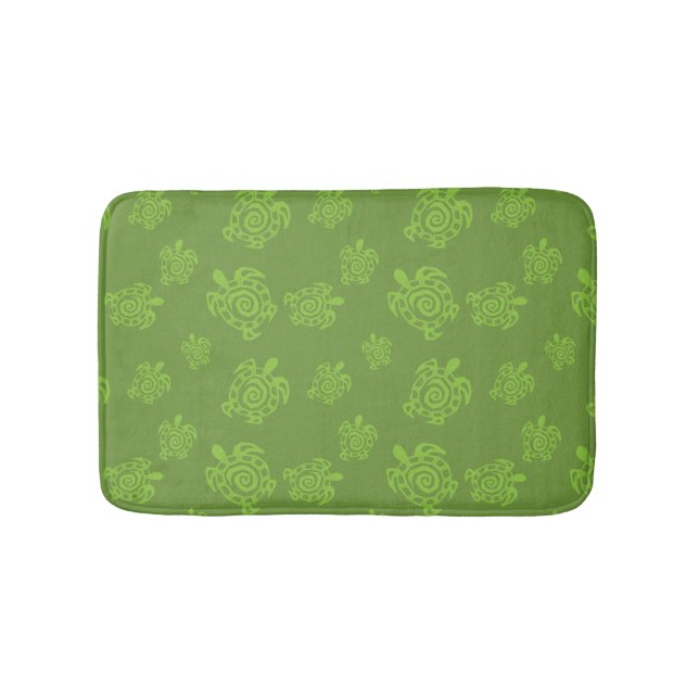 Tapete De Banheiro Gráfico Verde-Tartaruga (frente)
