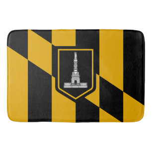 Tapete De Banheiro Grande esteira de banho com a bandeira de