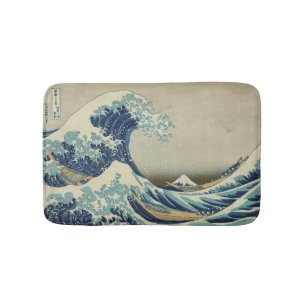 Tapete De Banheiro Grande Onda na Costa de Kanagawa por Hokusai