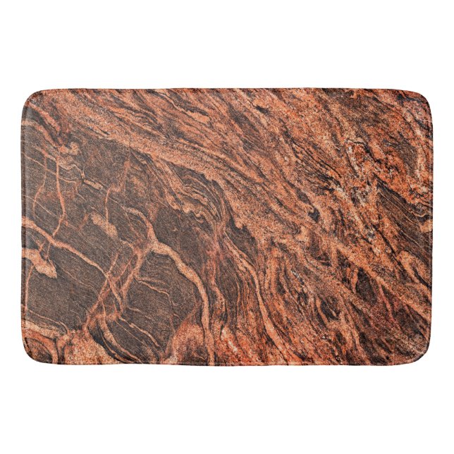 Tapete De Banheiro Granite Stone Pattern Bath Mat (Frente)