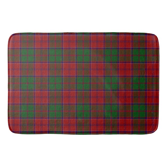 Tapete De Banheiro Grant Clan Family Tartan Xadrez escocesa (Frente)
