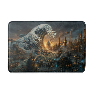 Tapete De Banheiro Great Plastic Trash Wave - Steampunk Bath Mat