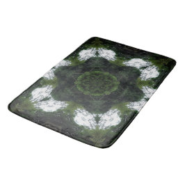 TAPETE DE BANHEIRO GREEN ABSTRACT DRAWING. SAMER BRASIL 1