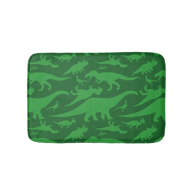 Tapete De Banheiro Green Dinosaur Pattern  (frente)
