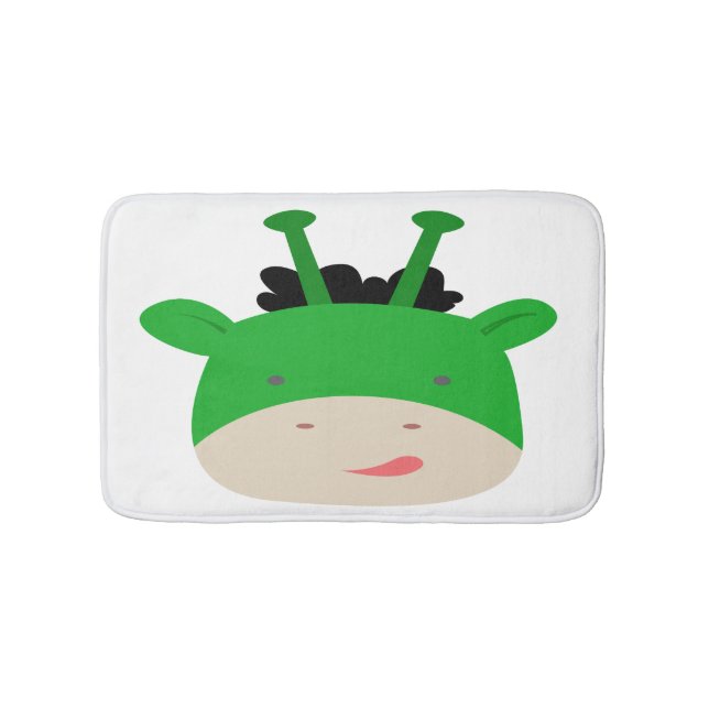 Tapete De Banheiro Green Giraffe Bath Mat (frente)
