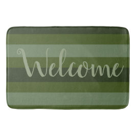 Tapete De Banheiro Green Strike Bem-Vindo Mat Escolha seu tamanho