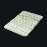 Tapete De Banheiro Green White Stripes<br><div class="desc">Green White Stripes</div>