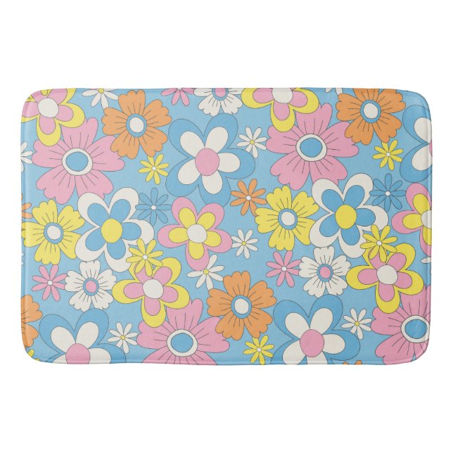 Tapete De Banheiro Groovy Floral (Frente)