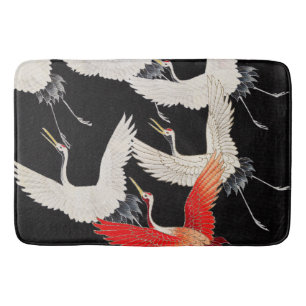 Tapete De Banheiro Gruas voadoras japonesas Kimono Art