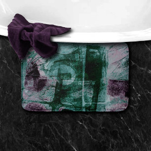 Tapete De Banheiro Grunge de Grafite pintado   Moody Plum Purple Gree