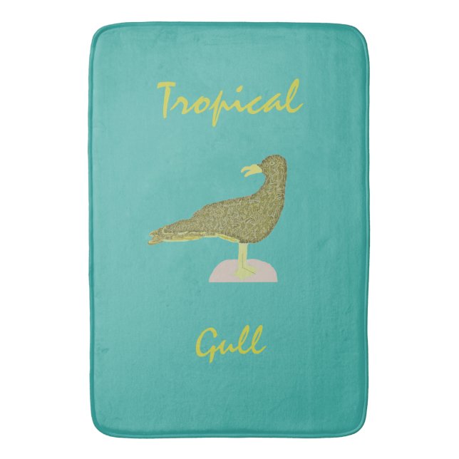 Tapete De Banheiro Gull-Brown tropical (Frente Vertical)