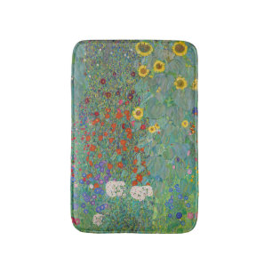 Tapete De Banheiro Gustav Klimt - Jardim do País com Girassóis
